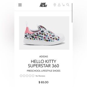 Adidas Kids Hello Kitty Superstar 360 Sneakers - White and Pink